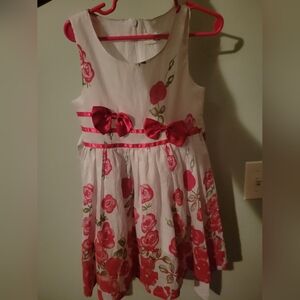 Pink and white summer_spring dress